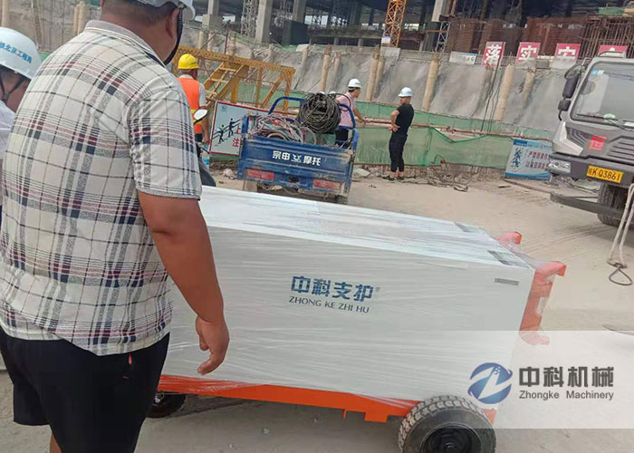 中鐵北京局雙液注漿機施工現(xiàn)場-0
